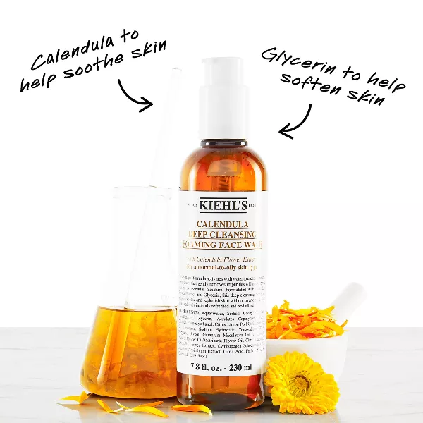 Kiehls Calendula Deep Cleansing Foaming Face Wash Очищающая гель пена с календулой 230мл 2