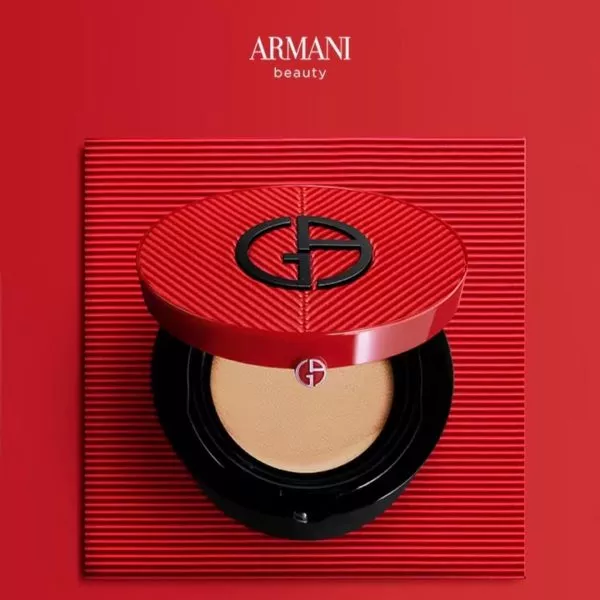 GIORGIO ARMANI Кейс для тонального флюида кушона RED CUSHION PYTHON CASE,15g