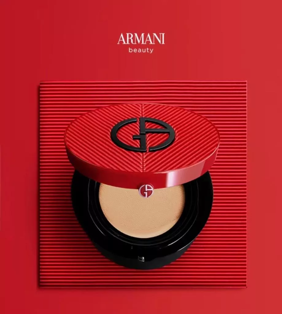 GIORGIO ARMANI Кейс для тонального флюида кушона RED CUSHION PYTHON CASE,15g